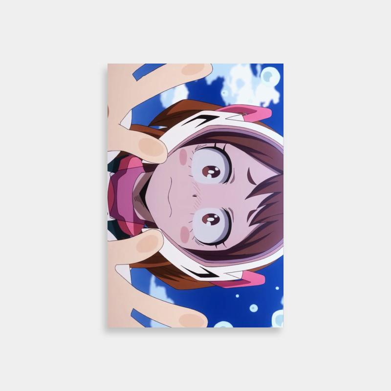 Ochaco Uraraka Wall Art - My Hero Academia Wide-Eyed Anime Character