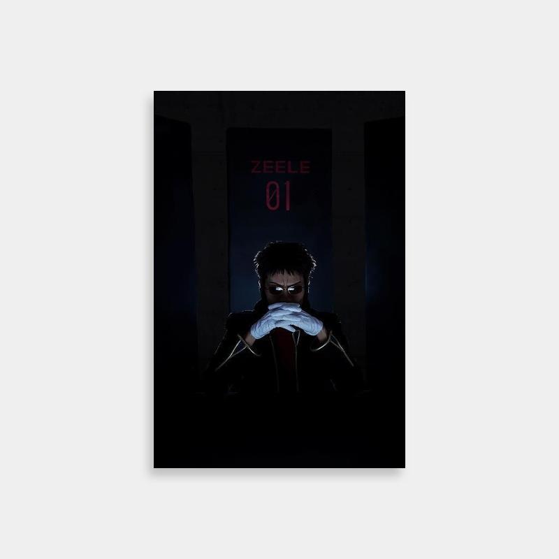 Gendo Ikari Dark Portrait Poster - Neon Genesis Evangelion