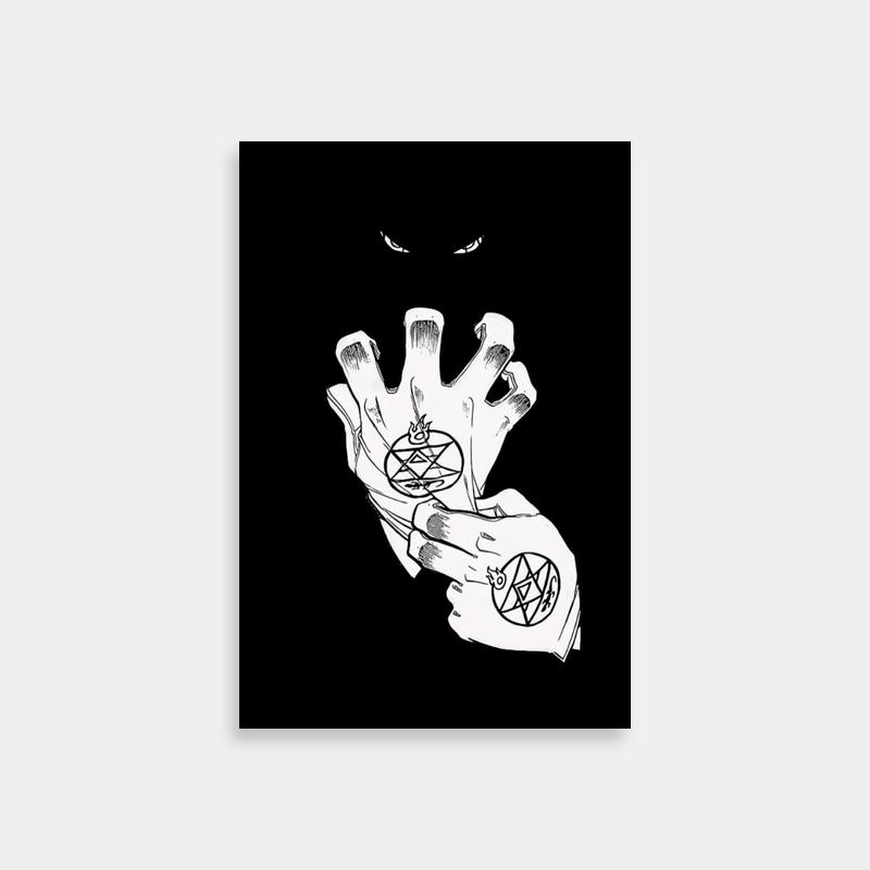 Roy Mustang Black & White Anarchy Fullmetal Alchemist Art