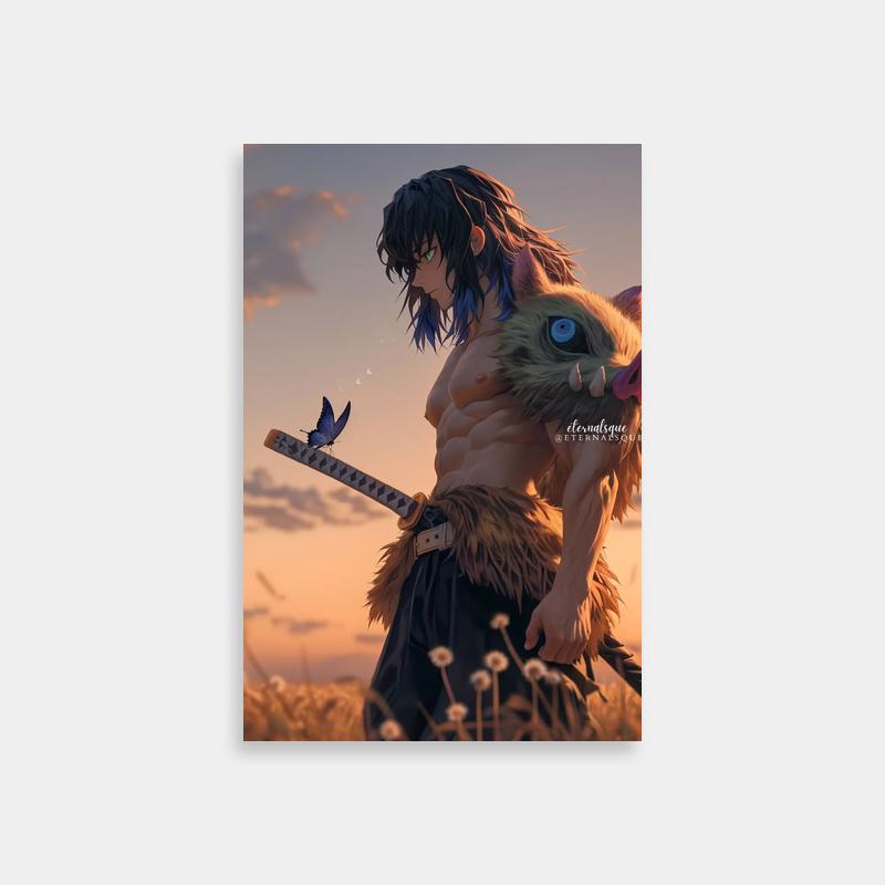 Inosuke Kamado Demon Slayer Poster - AI Art Collection