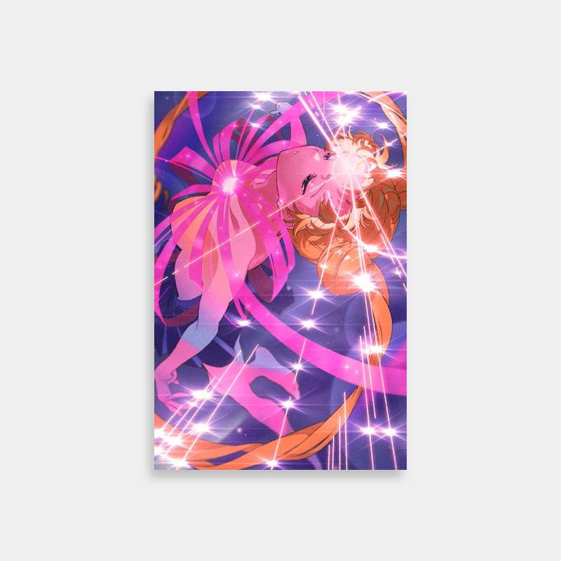Pink-Haired Sailor Moon Usagi Tsukino Star Poster