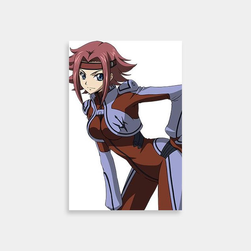 Kallen Kozuki Code Geass Anime Print - Confident Pose