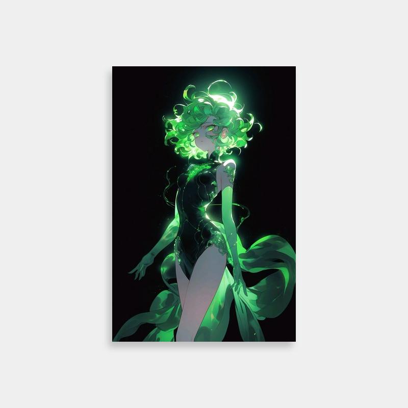 Tatsumaki Standing in the Dark - One Punch Man Poster