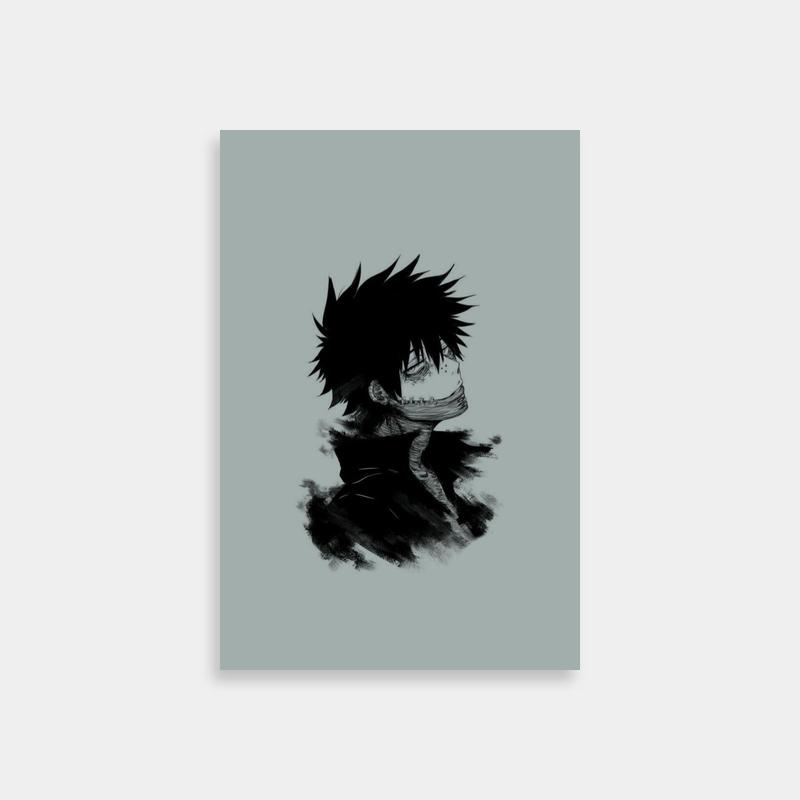 Dabi My Hero Academia Poster - Black-Haired Anime Character Art