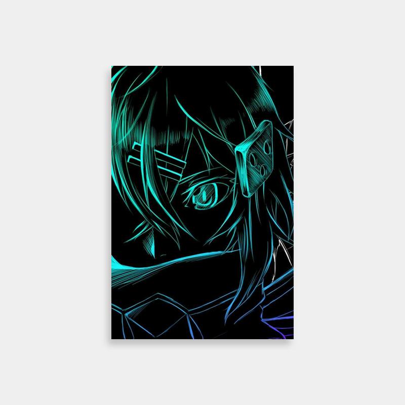 Sinon Portrait Poster - Sword Art Online Anime Wall Art