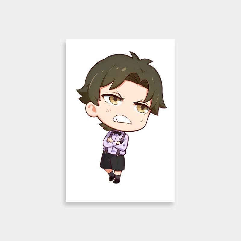 Damian Desmond Spy x Family Poster - Anime Character with Green Hair & Brown Eyes