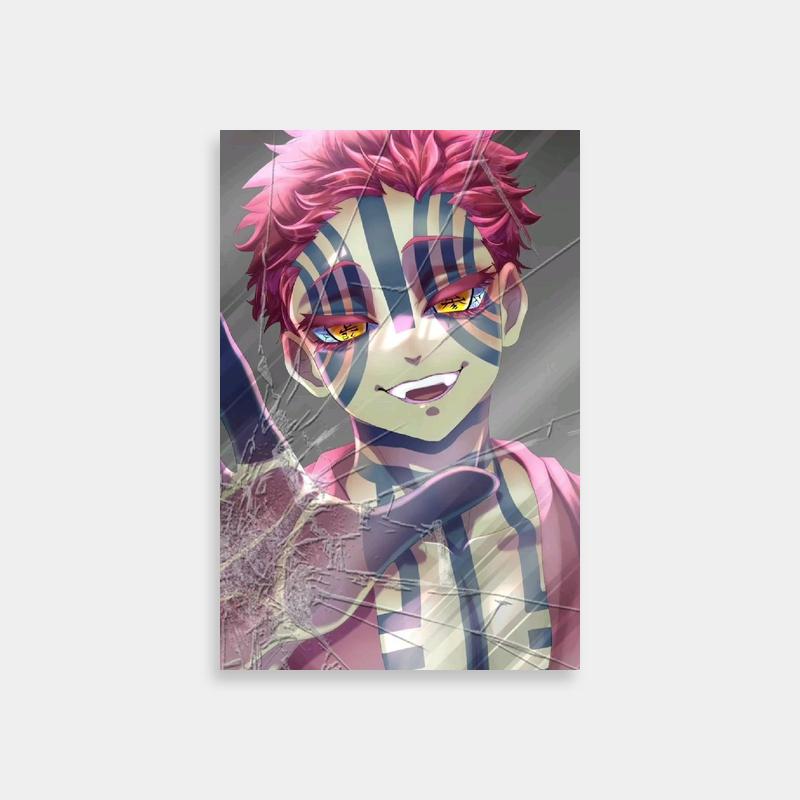 Akaza Demon Slayer Knife-Wielding Character Poster