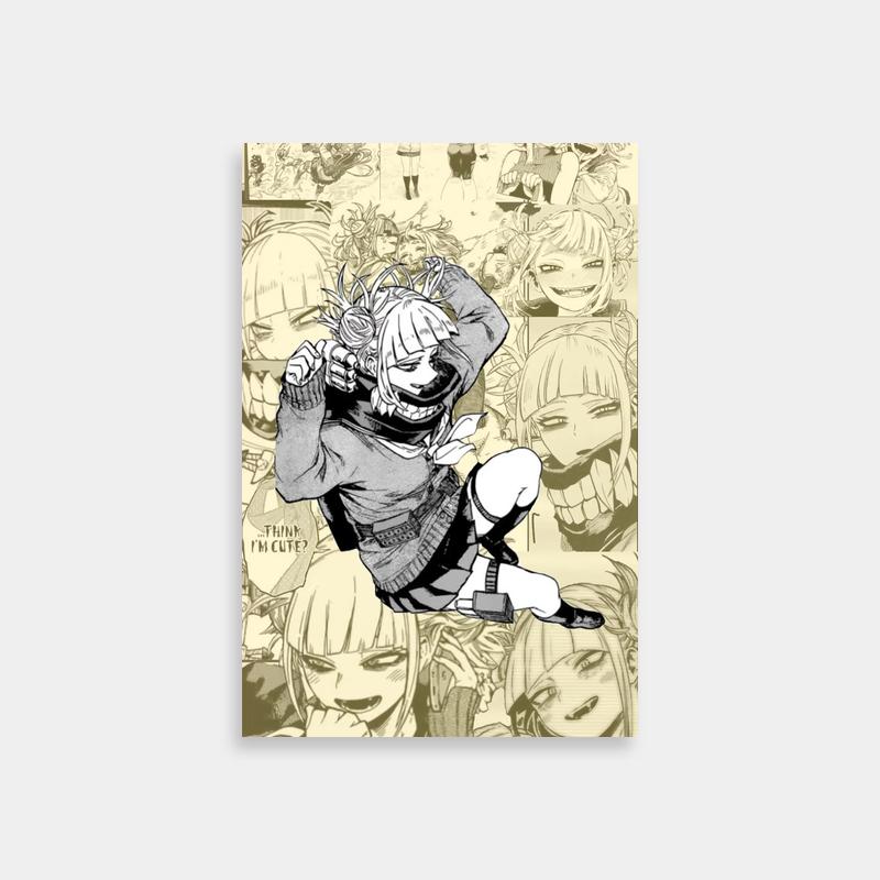 Himiko Toga Flying My Hero Academia Action Poster