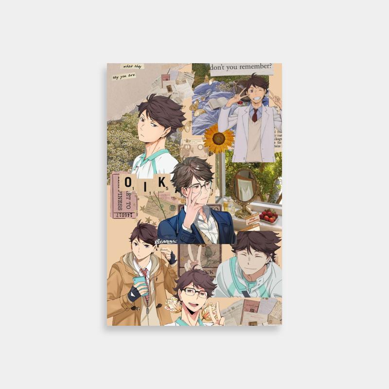 Oikawa Tooru Haikyuu Character Expressions Poster