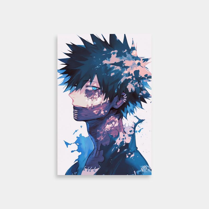 Dabi My Hero Academia Poster - Black Hair & Blue Eyes