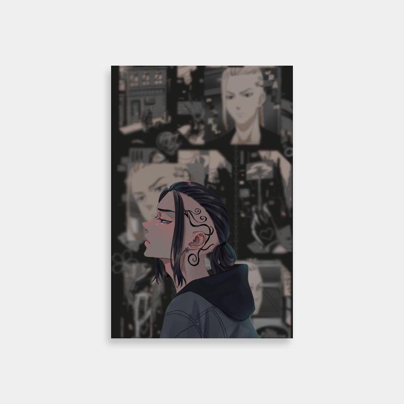 Tokyo Revengers Draken Poster - Long Black Hair Woman