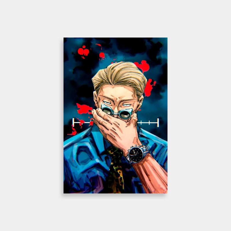 Kento Nanami Jujutsu Kaisen Art Print - Face Cover Drawing