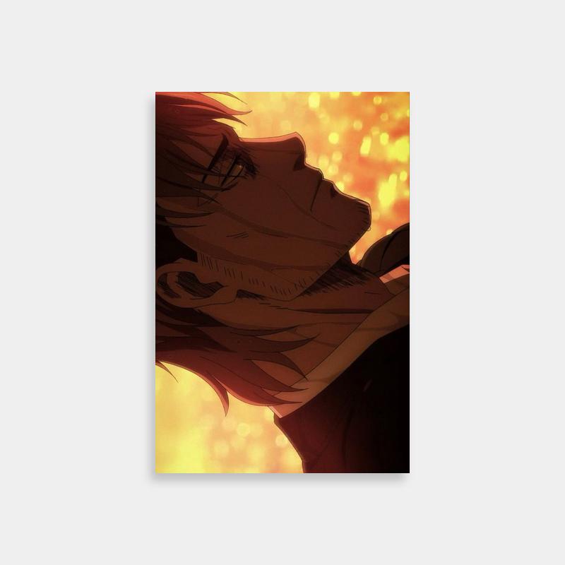 Jean Kirstein Looking Up Poster - Glowing Sky Background