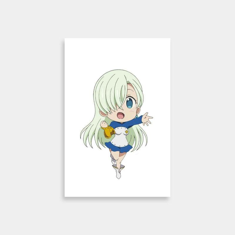 Elizabeth Liones Blonde Hair Poster - Seven Deadly Sins Anime Decor