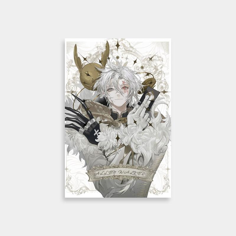 Allen Walker D.Gray-Man Wall Art - White-Haired Anime with Black Gloves