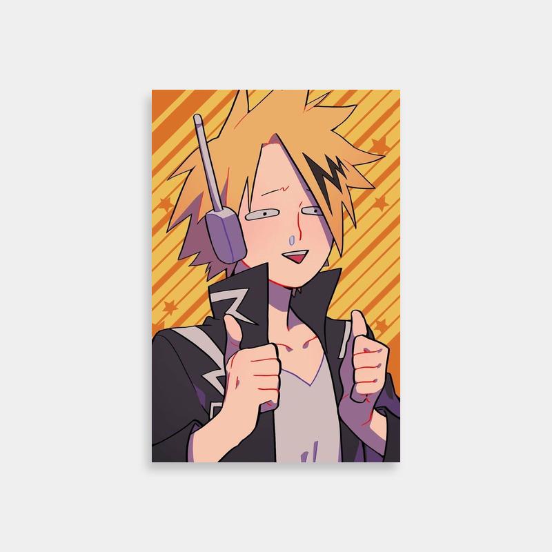 Denki Kaminari My Hero Academia Heads Poster