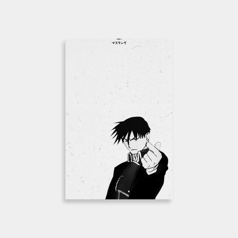 Roy Mustang Fullmetal Alchemist Pointing Finger Poster