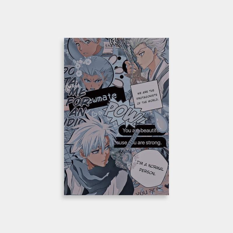 Toshiro Hitsugaya Bleach Expressive Anime Poster