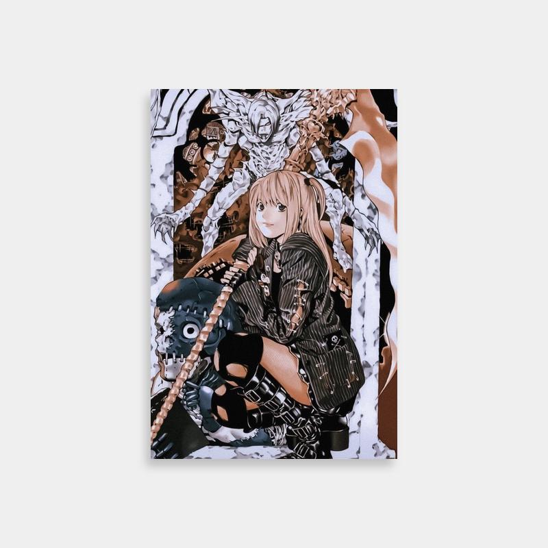 Misa Amane Death Note Poster - Anime Character Sitting on Chair