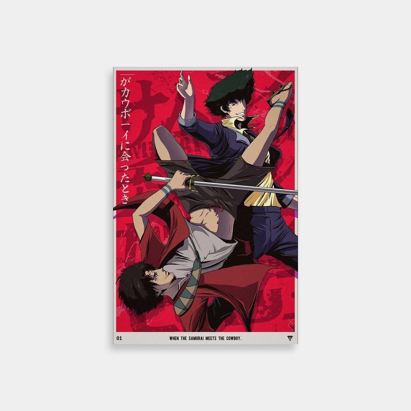 Mugen Samurai Champloo Poster - Two Anime Characters with Swords Art Print
