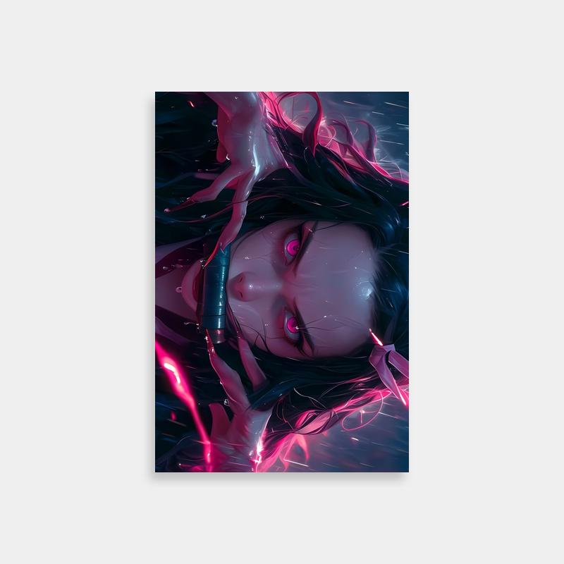 Nezuko Kamado Digital Art Poster - Demon Slayer