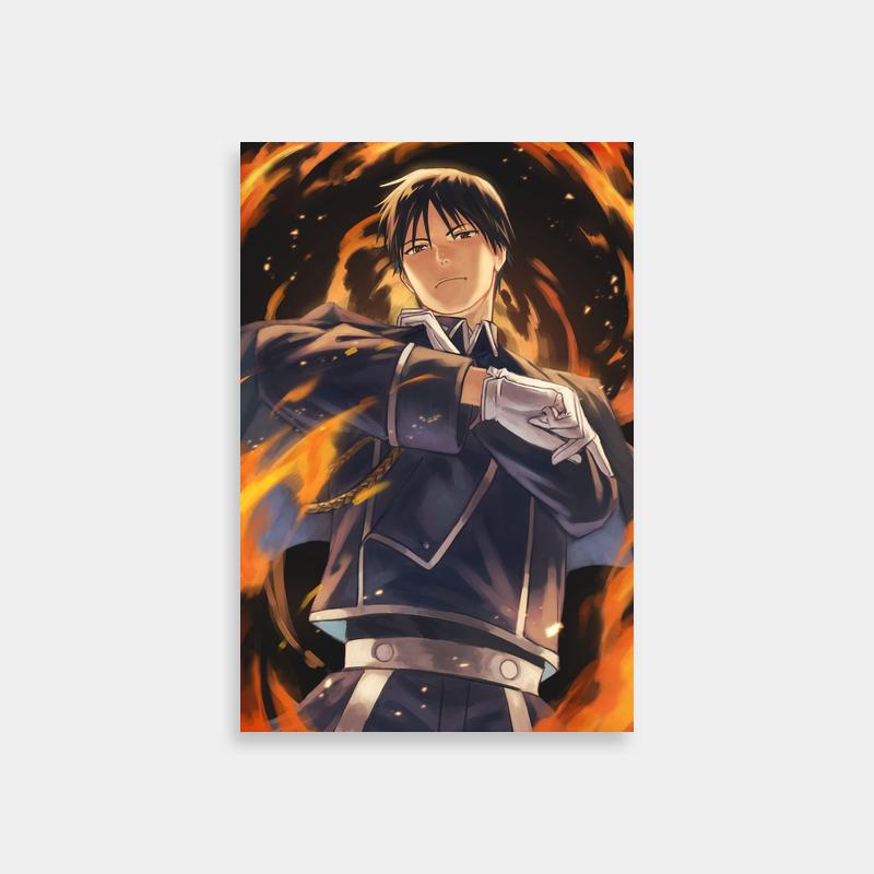 Roy Mustang Crossed Arms Poster - Flame Alchemist Art