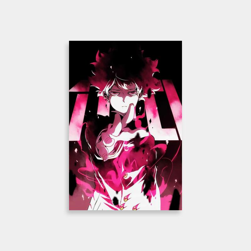 Shigeo Kageyama Mob Psycho 100 Pink Hair Art