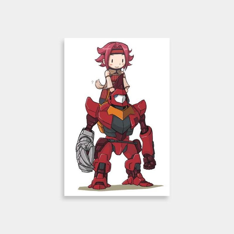 Kallen Kozuki Code Geass Anime Poster