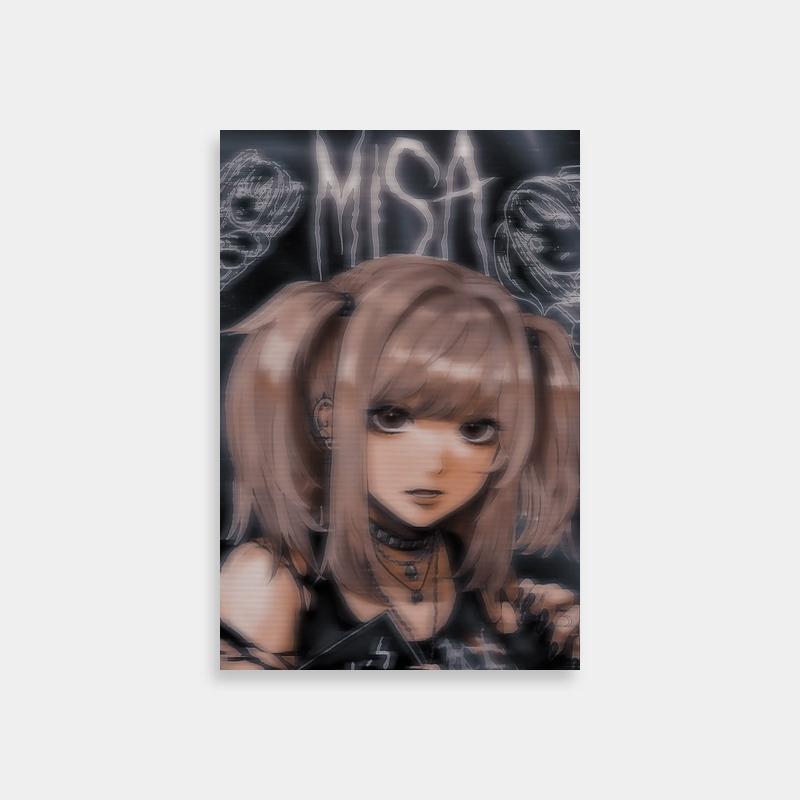 Misa Amane Death Note Anime Poster - Kawaii Character Art