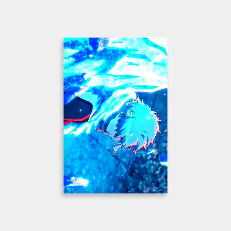 Toshiro Hitsugaya Bleach Water-Themed Wall Art