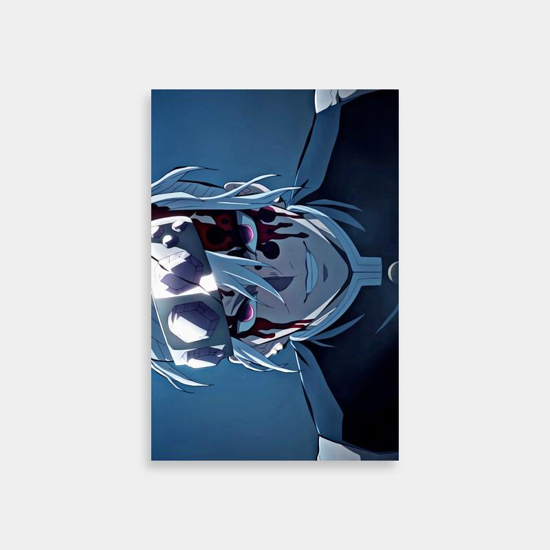 Tengen Uzui Red Eyes Anime Poster - Demon Slayer Wall Decor