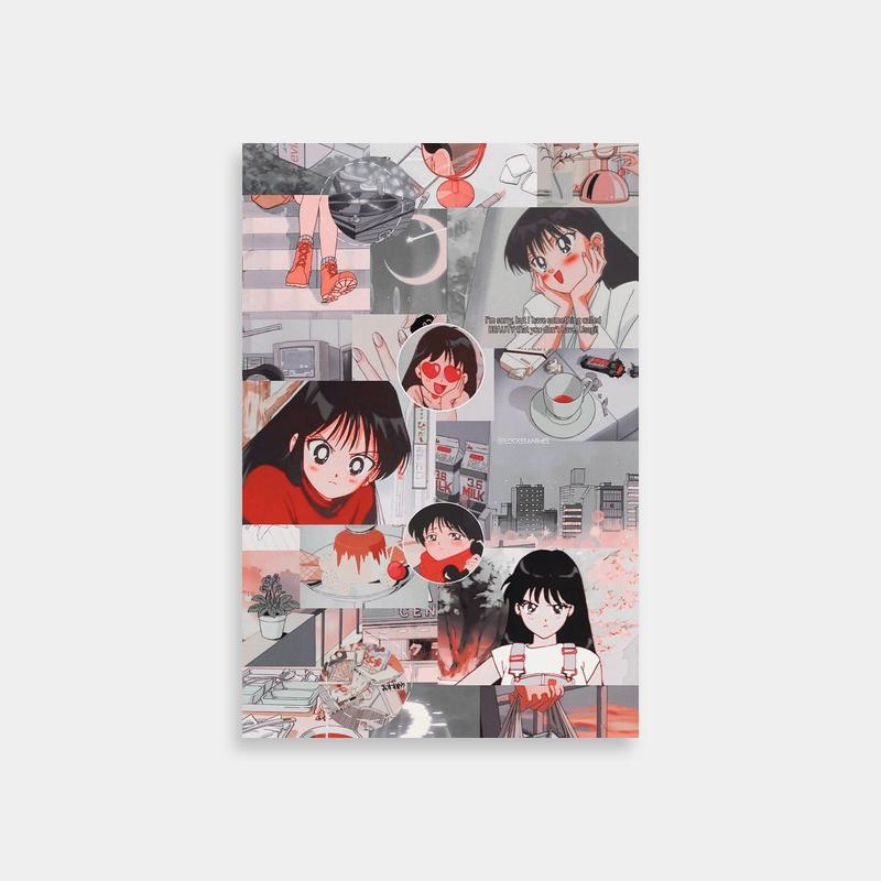Rei Hino Sailor Moon Art Print - Anime Scene Collection