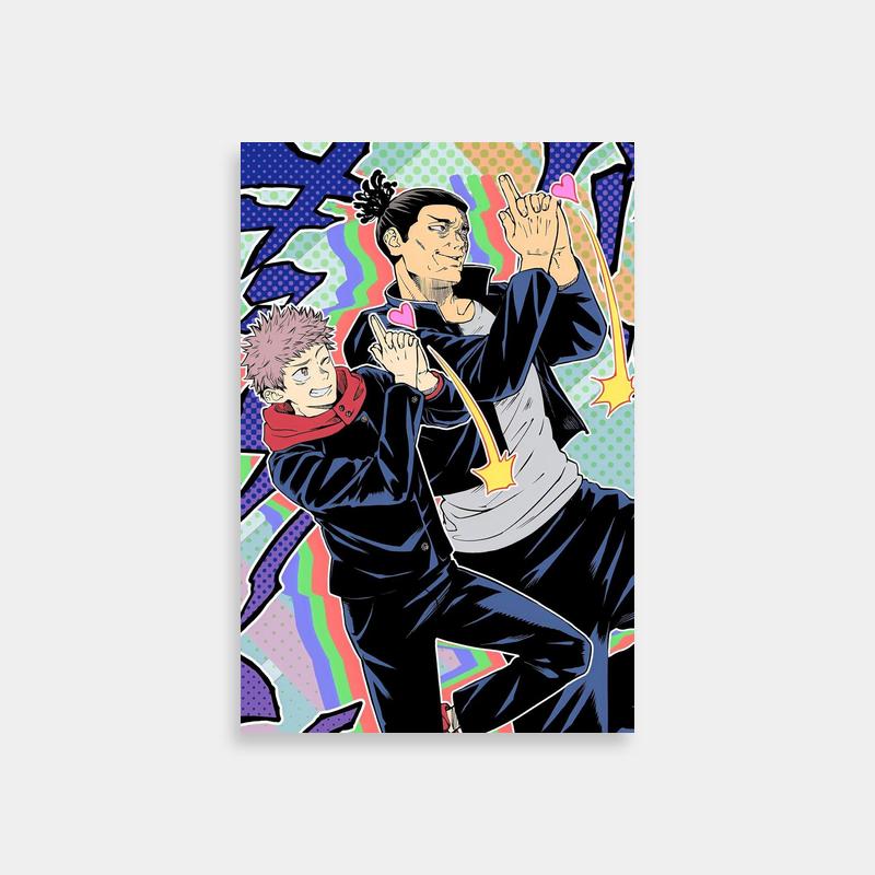 Aoi Todo Jujutsu Kaisen Poster - Dramatic Anime Battle Scene