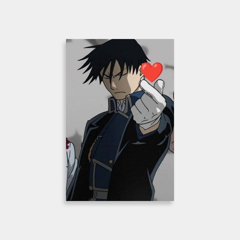 Roy Mustang Heart Symbol Poster - Fullmetal Alchemist Art