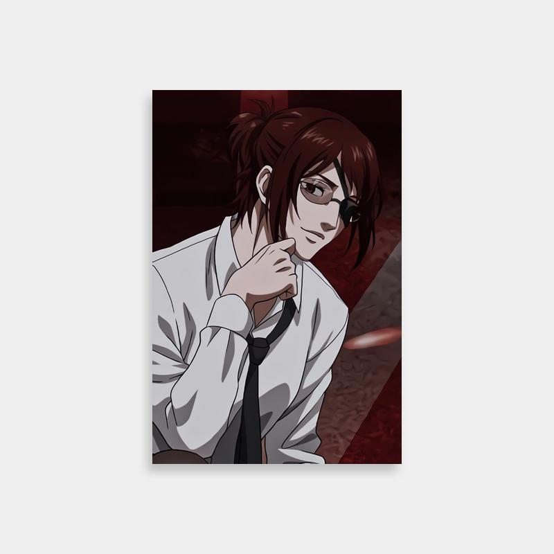 Kenny Ackerman Attack on Titan Poster - Thoughtful Pose with White Shirt
