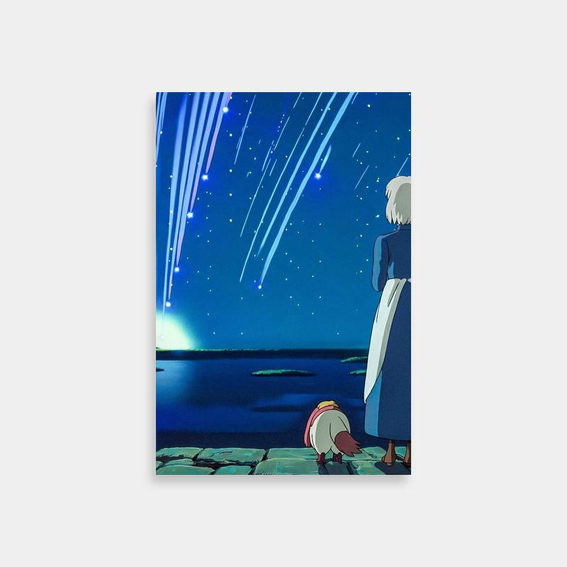 Sophie Hatter Howl's Moving Castle Poster - Stargazing with Shooting Comets