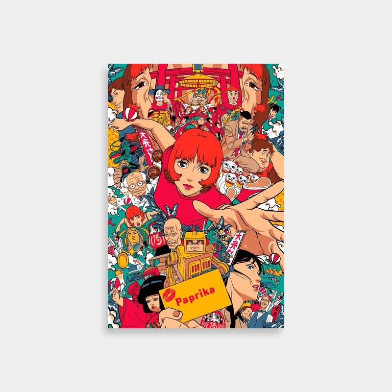 Paprika Movie Poster - Official Anime Art with Multiple Characters