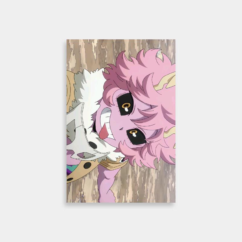 Mina Ashido & Friends Anime Poster - My Hero Academia Pink Hair Art