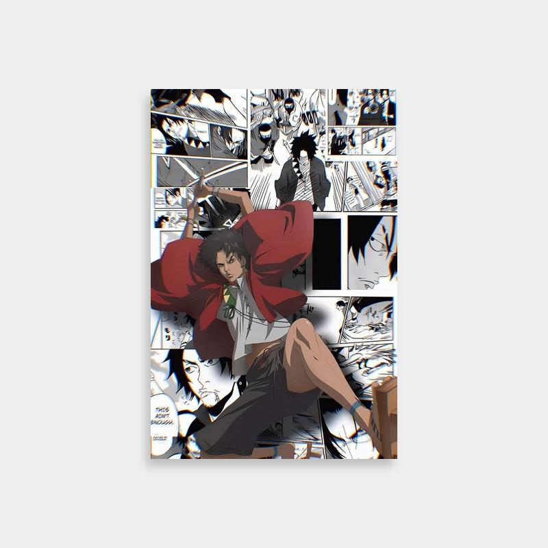 Mugen Samurai Champloo Poster - Anime Character Sitting on Ground