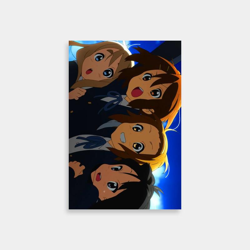 K-On! OP 1 Anime Poster - Ritsu Tainaka Guitar Art