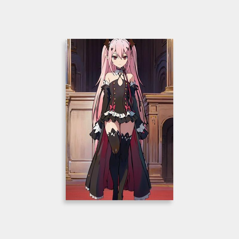 C.C. Code Geass Anime Art - Pink Hair in Doorway