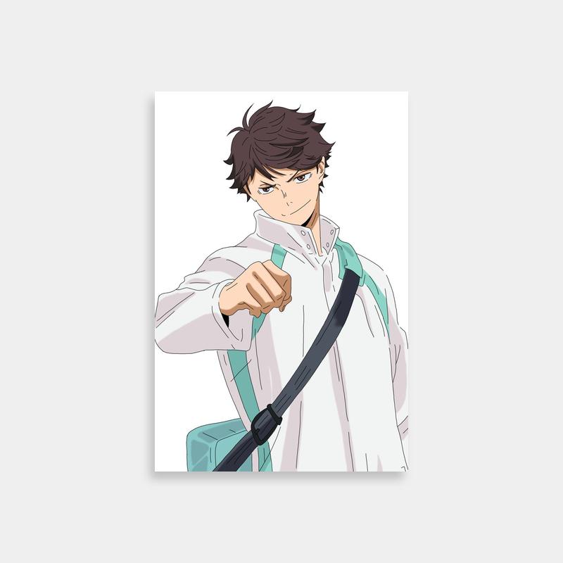 Oikawa Tooru Haikyuu Pointing Character Poster