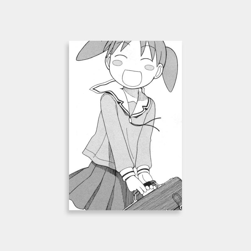 Chiyo Mihama Azumanga Daioh Art Print - Girl Carrying Suitcase