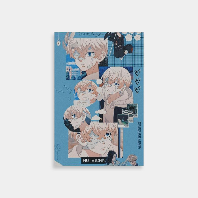 Tokyo Revengers Blue-Eyed Characters Poster - Chifuyu Matsuno Art