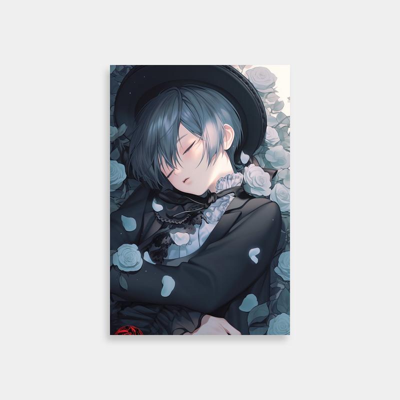 Custom Ciel Phantomhive Black Butler Fan Art - Digital Anime Poster