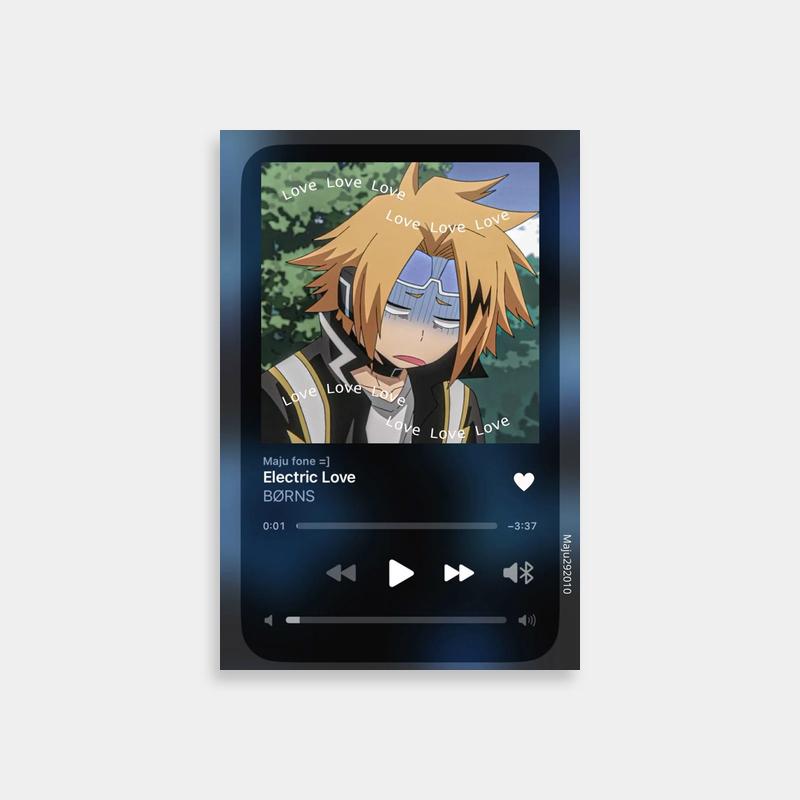 Denki Kaminari My Hero Academia MP3 Player Art - Anime Love Theme