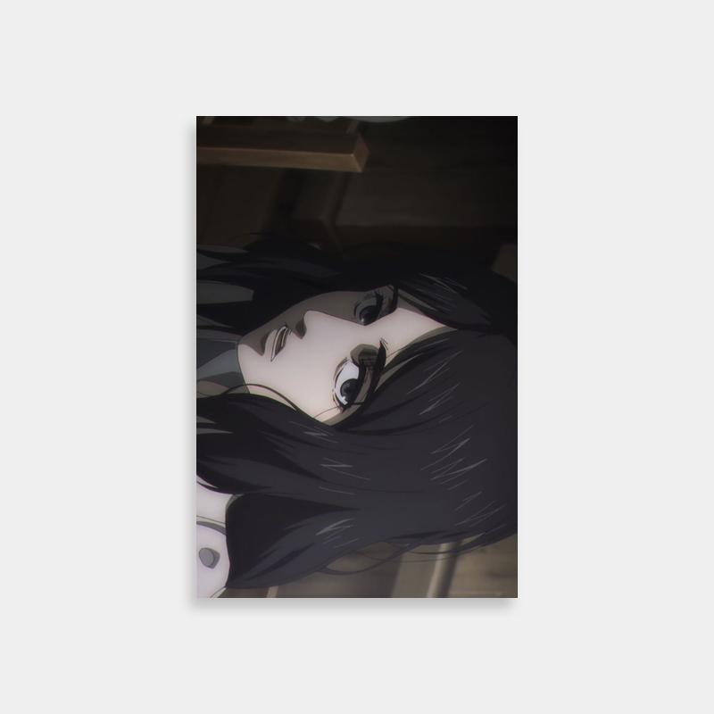 Pieck Finger Attack on Titan Wall Art - Long Hair & Big Eyes Reflection Scene
