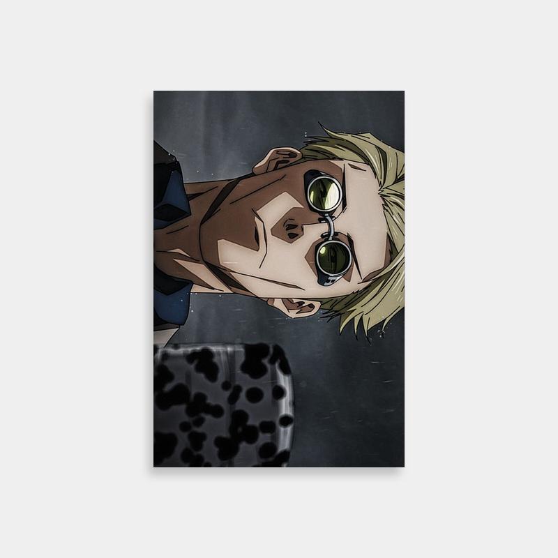 Kento Nanami Jujutsu Kaisen Poster - Blonde Haired Character with Glasses
