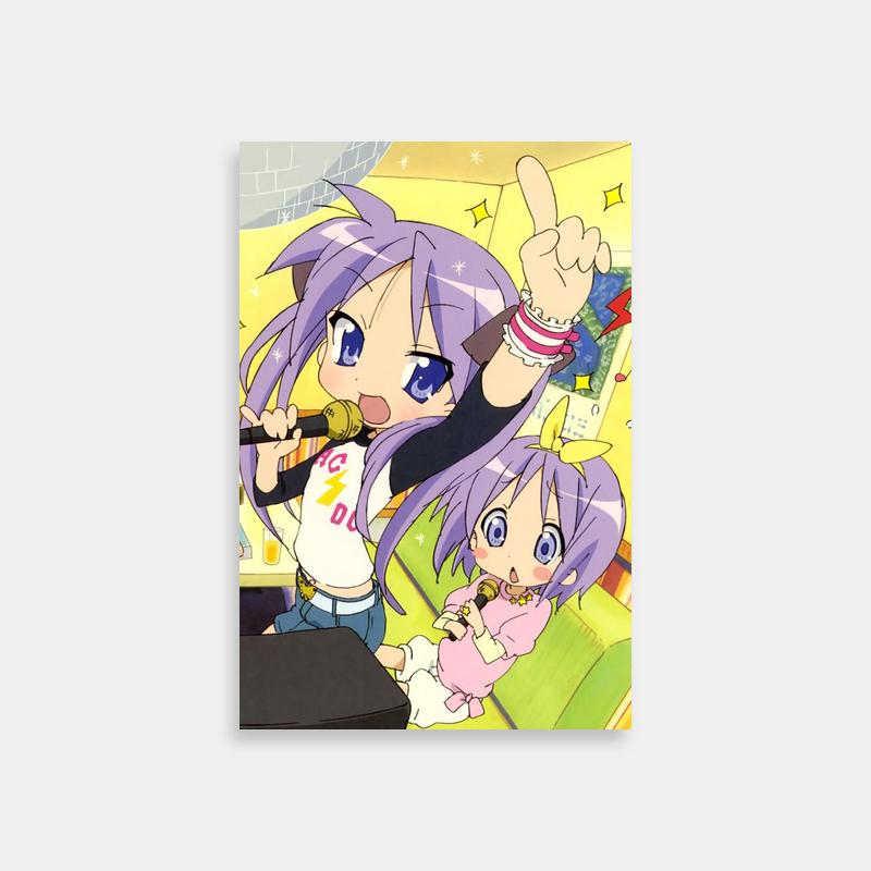 Kagami & Tsukasa Karaoke Lucky Star Anime Poster