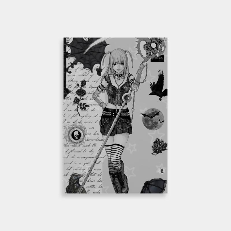 Misa Amane Death Note Anime Poster - Umbrella Girl Wall Art